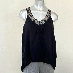 DKNY Black and Silver Halter Tunic